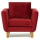 thumbnail image 1 of Sillón Thomas Felpa Rojo, 1 of 2
