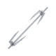 thumbnail image 5 of Tenedor giratorio para pollo de 11 pulgadas de acero inoxidable para el hogar, accesorios para parrilla de cocina, suministros para freidora de aire,, 5 of 5