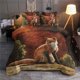 thumbnail image 1 of Cute Fox Sittings Perfect Gifts For Birthday Christmas Quilt Duvet Cover Set3-Piece Bedding Set, 1 of 5