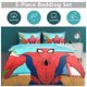 thumbnail image 2 of Spiderman Crawl 3 Piece Bed Set - Includes Reversible Comforter & Sheet Set Bedding - Fade Resistant Microfiber Twin, 2 of 5