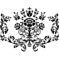 Rienda Libre Graphics - Decomural Thistle Flower Headboard Ws-18212