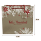 thumbnail image 2 of Pack 12 Bolsas De Regalo 26 cm x 32 cm Beige Con Rojo Navidad 2025, 2 of 3
