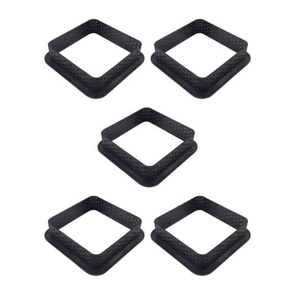 5 Piezas Molde de Pastel Perforado Herramientas para Hornear DIY Molde Utensilios para Hornear Anillos de Pastelería Anillos de Mousse de Magdalena An E