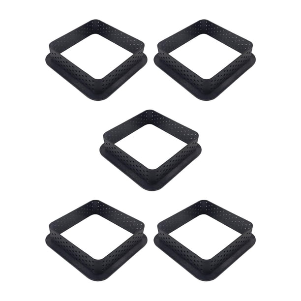 5 Piezas Molde de Pastel Perforado Herramientas para Hornear DIY Molde Utensilios para Hornear Anillos de Pastelería Anillos de Mousse de Magdalena An E