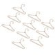 thumbnail image 3 of 10 Uds. Perchas De Metal En Miniatura Para Muñecas, Accesorios Para Casa De Muñecas Para Armario, Rosa áurea, 3 of 5
