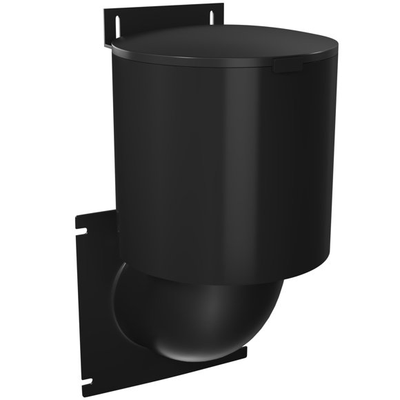 Tapa de ventilación para secadora RAEFLOW de 10,2 cm (negra) resistente a los rayos UV