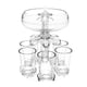 thumbnail image 5 of Dispensador De Vino De 6 Vasos De Chupito Transparente Estante De Vino Para Regalos De Fiesta Bar Hogar Con Luces, 5 of 5