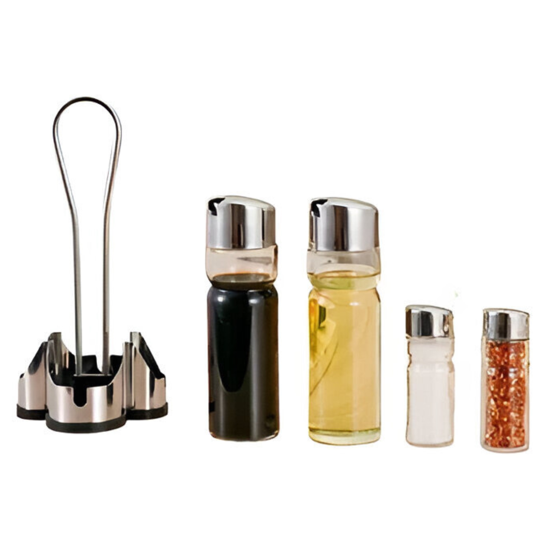 Set De Alcuza 5 Piezas Allegra Diseño Clasico Aceite Sal