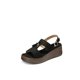 thumbnail image 2 of Sandalias PU Textil Mujer Plataforma Weide YQ01, 2 of 3