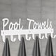 thumbnail image 1 of 1pc Pool Towel Hooks, Bathroom Wall Mount Towel Rack, Towel Holder. Carbon Steel Hanger Organizer, Indoor Outdoor For Robe, Towel, Coat, Swimsuit, Umbrella, Bag, Keys(Matte Black), 1 of 5