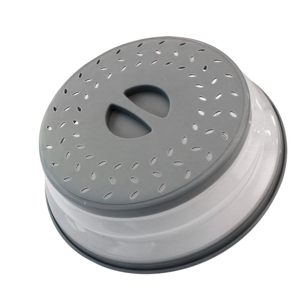 1 Pc Collapsible Microwave Splash Guard, Round Ventilated Collapsible Microwave Food Cover With Easy Grip Handle, Food Filter Dishwasher Safe, Meal Prep Gadgets, Kitchen Tools
