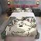 thumbnail image 1 of 3pcs Cute Dog Theme Bedding Set Cozy Polyester Duvet Cover + 2 Pillowcases Digital Print, 1 of 5
