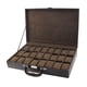 thumbnail image 4 of Caja de reloj con 24 ranuras, organizador de caja de reloj, caja de almacenamiento de exhibición de reloj de cuero PU con almohadas para reloj, regalo, 4 of 5