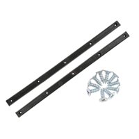 Magideal - 1 Par De Rieles Para Monopatín Longboard, Protección Con 1 Tornillos De Montaje, Accesorios Para Monopatín De Surf Al Negro