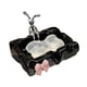 thumbnail image 2 of Jabonera De Porcelana Con Figura De Conejito Para Bañera De Estilo Rústico, Color Negro, 2 of 5
