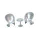 thumbnail image 2 of 3 Piezas Pintadas A Mano 1/64 Mesa Redonda Y Silla Modelo Accesorios De Película En Miniatura Argent, 2 of 5