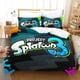 thumbnail image 1 of Splatoon 3 Bedding Set Bed Set Aldult Kid Bedroom Duvetcover Sets bed sheet set, 1 of 5