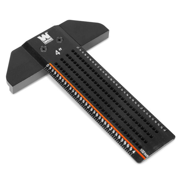 Regla de marcado WEN ME804R en forma de T de aluminio CNC de 10 cm