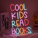 thumbnail image 5 of Letrero de neón CHANNEON 42 × 27 cm “Los niños geniales leen libros” LED, 5 of 7