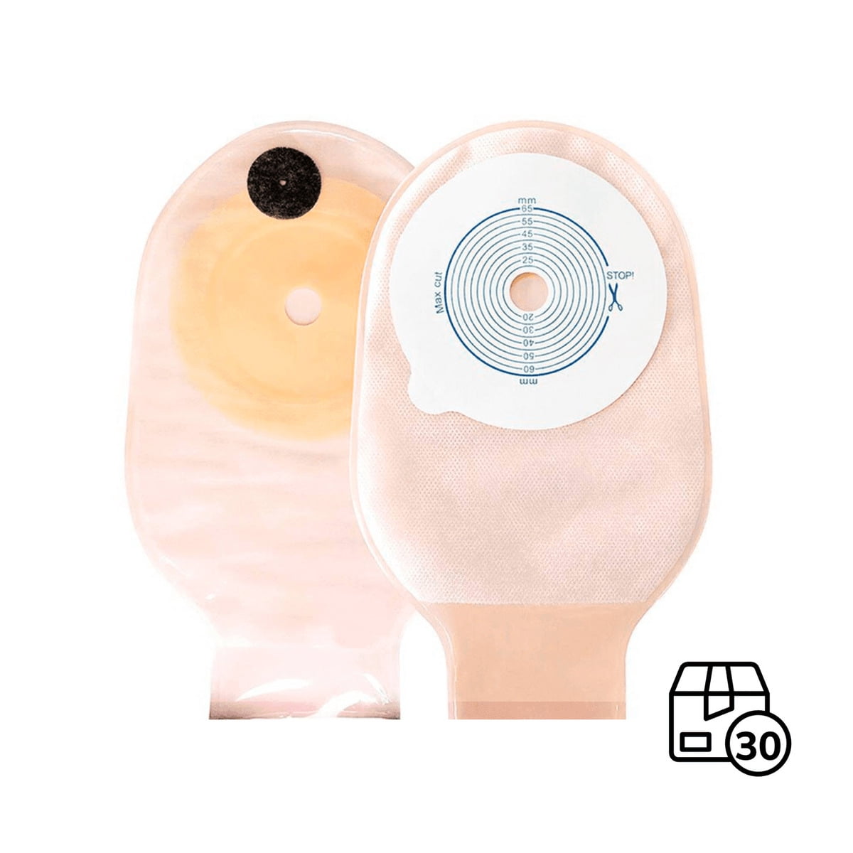 Caja X 30 Bolsas De Colostomia Valore Opaca Welland