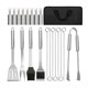 thumbnail image 4 of Juego De Herramientas Para Parrilla De Barbacoa De 20 Piezas, Accesorios Para Asar A La Parrilla De Acero Inoxidable Con Bolsa, 4 of 5