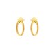 thumbnail image 1 of Aros Double Circle Elegance con Baño de Oro 18K., 1 of 4