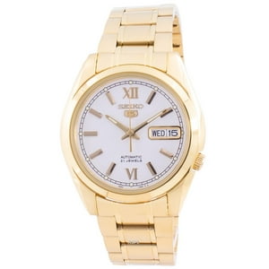 Seiko - Reloj Serie 5 Automático Con Esfera Plateada Snkl58 Para Hombres