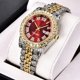 thumbnail image 2 of Reloj HUNRUY Hip Hop Iced-Out Bling Diamond Luxury para hombre, 2 of 6