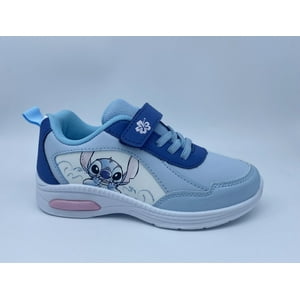 Zapatillas Con Luces Niña Celeste Carita Lilo & Stitch Disney