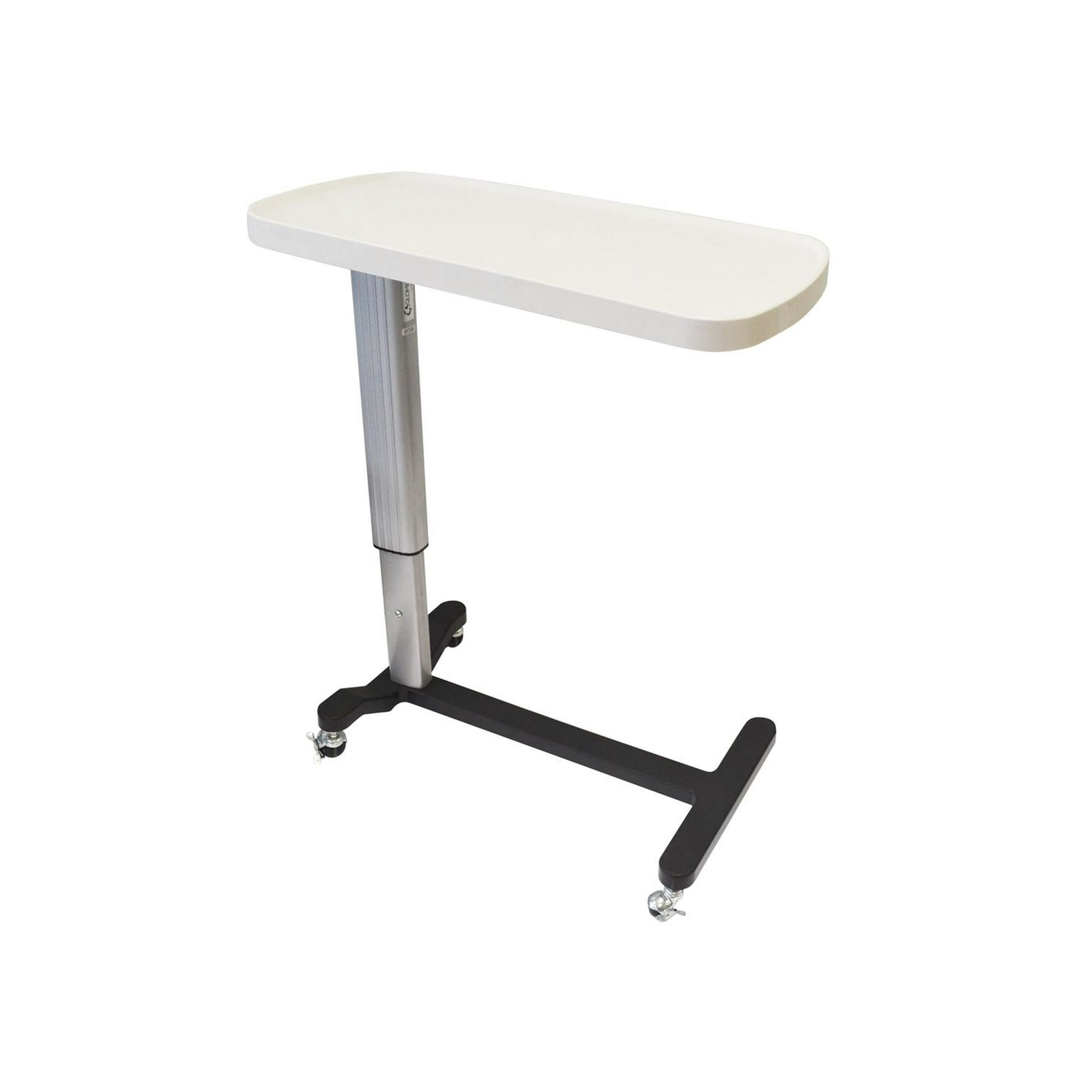 Glomed - Mesa Con Ruedas Para Cama Clínica Abs Blanco Borrar