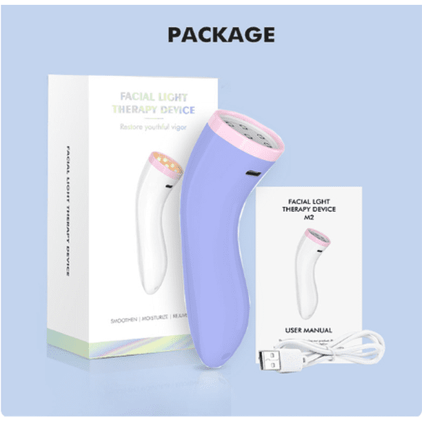 New RF UV Facial Led Red & Blue Acne Spot Treatment Home Use RF Beauty Device Equipment Wand Massager Face Light Therapy Machine