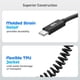 thumbnail image 5 of Cable de carga Cable Matters: USB C a USB C en espiral, 60 W, 5 of 7