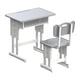 thumbnail image 1 of Escritorio De Casa Mu?eca Y Silla Juego De Sillas 1/12 Modelo De Muebles Peque?os Para Accesorios De Fotos Gris, 1 of 5
