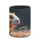thumbnail image 3 of Cobaya-theme Cylinder Pen Holder Pencil Organizer with Flannel Lining PVC Leather Material Cardboard Base for study work 10*8CM, 3 of 6