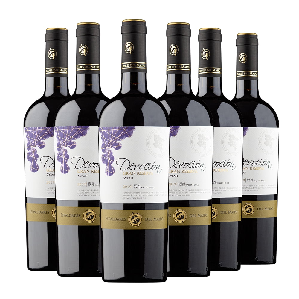 Caja X6 Vinos Devoción Gran Reserva Syrah