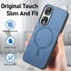 thumbnail image 3 of Magnetic Slim Case for Honor 90 5G with Camera Guard & Anti-Scratch Back Blue, 3 of 6