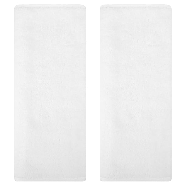 REGALWOVEN Toallas de Mano de Algodón Sólido, Juego de Toallas de Mano Suaves y Absorbentes, Toallas Faciales de 13" x 30" para Baño, Cocina Blanco 2 Piezas