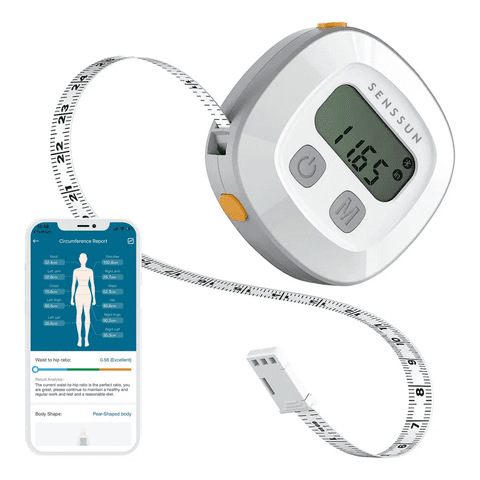 Senssun - Cinta Métrica Corporal Digital Con Bluetooth Y Aplicación