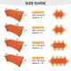 thumbnail image 5 of Mantel separo rectangular ajustable de 4 pies, color naranja, 2 unidades, 5 of 9