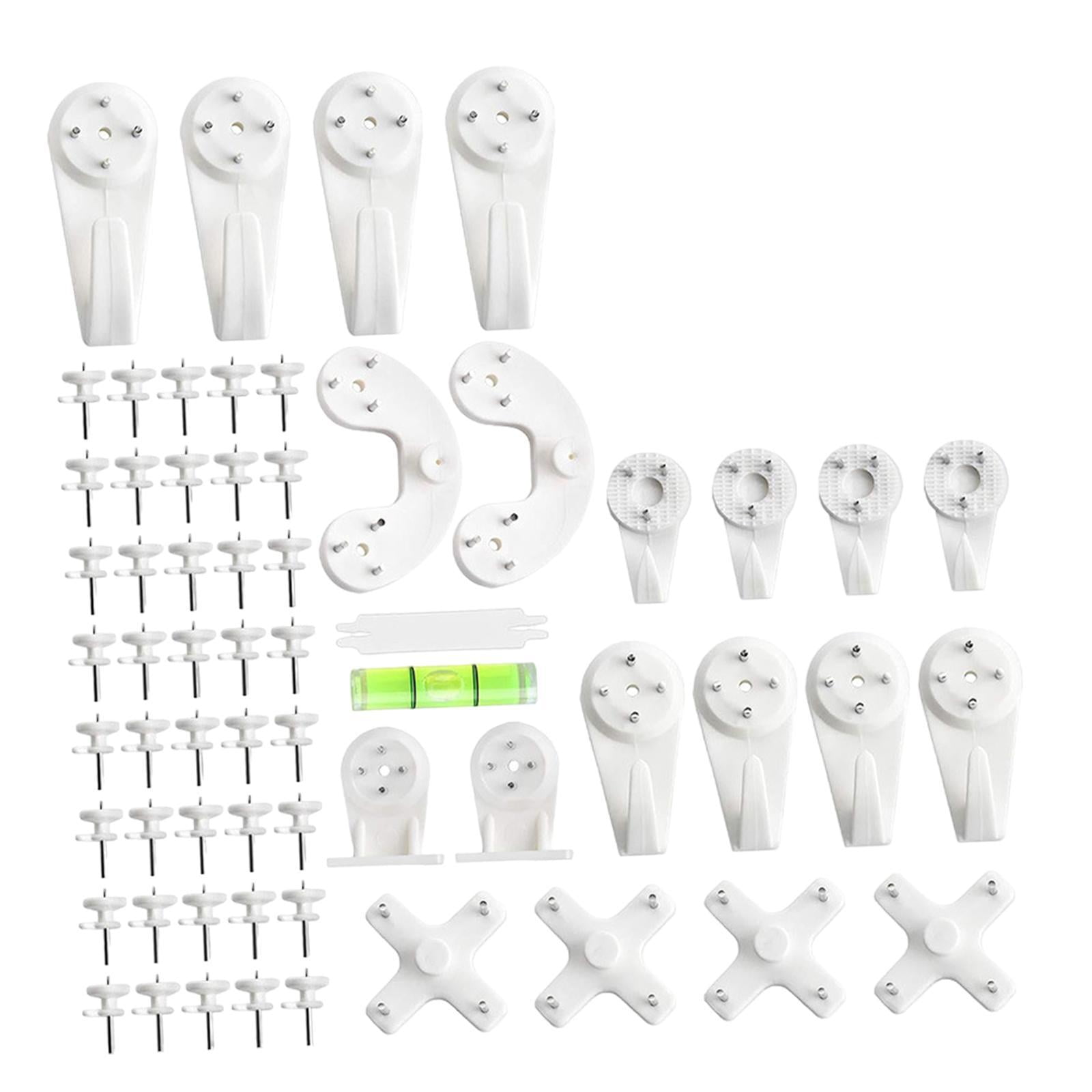 Magideal - 62x Juego Para Colgar Cuadros, Colgador De Pared, Ganchos Sin Dejar Marcas, Ganchos Para Cuadros Para El, Colgador De Pared Rígido Para Relojes De Pun