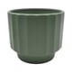 thumbnail image 1 of Macetero Maceta De Ceramica Verde Oliva Lineas Verticales L verde, 1 of 8