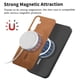 thumbnail image 2 of Magnetic Slim Case for Samsung Galaxy A14 with Camera Guard & Anti-Scratch Back Brown, 2 of 6