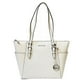 thumbnail image 1 of Cartera Michael Kors Womens Charlotte Large Logo and Leather TopZip Tote Bag Optic White 35T4SCFT7B-Opwhite, 1 of 2