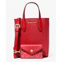 Cartera Michael Kors Womens Vincent Extrasmall Saffiano Leather Rossbody Bag With Logo Ard C