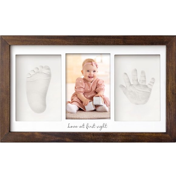 KeaBabies Baby Hand and Footprint Kit, Clay Keepsake Frame