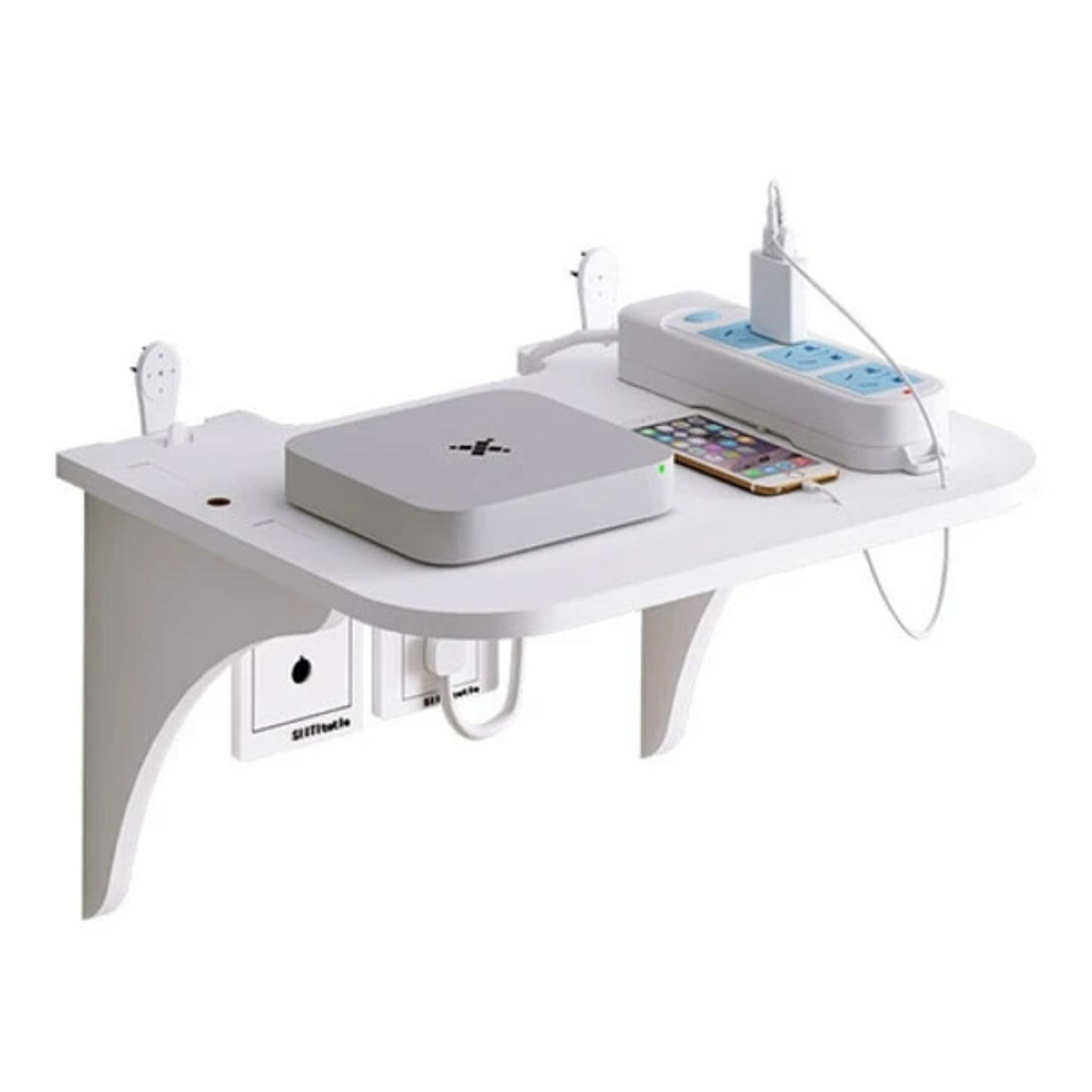 Crusec - Soporte Repisa De Almacenamiento Para Pared Unicolor