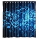thumbnail image 1 of Cortina de ducha con notas musicales, juego de cortinas de baño con ganchos, tamaño 66 x 72 pulgadas, 1 of 3