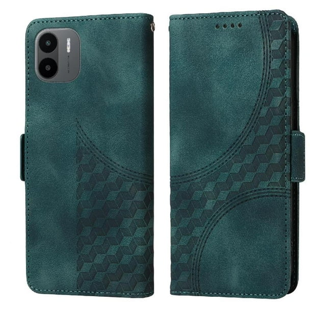 Carcasa FOXDOCK Xiaomi Redmi A1 4G de cuero PU, diseño acolchado clásico, protección contra caídas y rayones