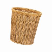 Magideal - Cesta De Mimbre De Imitación Cesta De Almacenamiento De Artículos Diversos Cesta De Lavandería Redonda Multiusos Cesta De Basura De Artículos Diversos