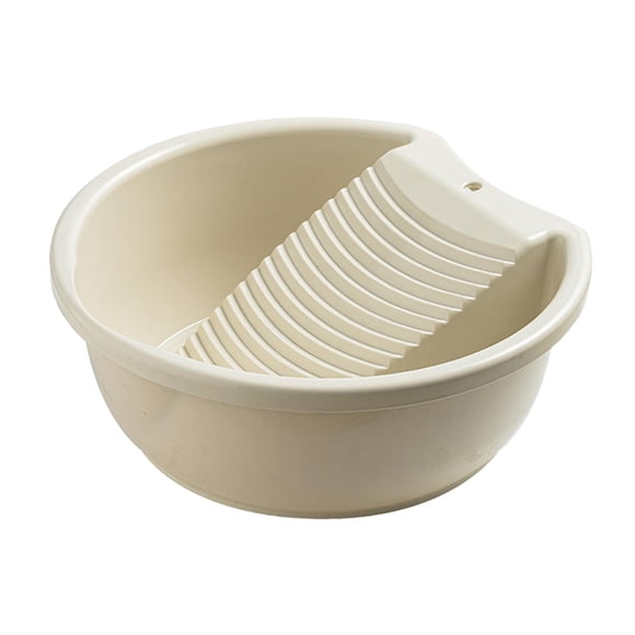 Cuenca de la tabla de lavar, bañera de lavandería, ropa fácil de lavar, ropa, tablero de lavado manual, bañera de lavado para ropa interior, al aire l beis Blanco